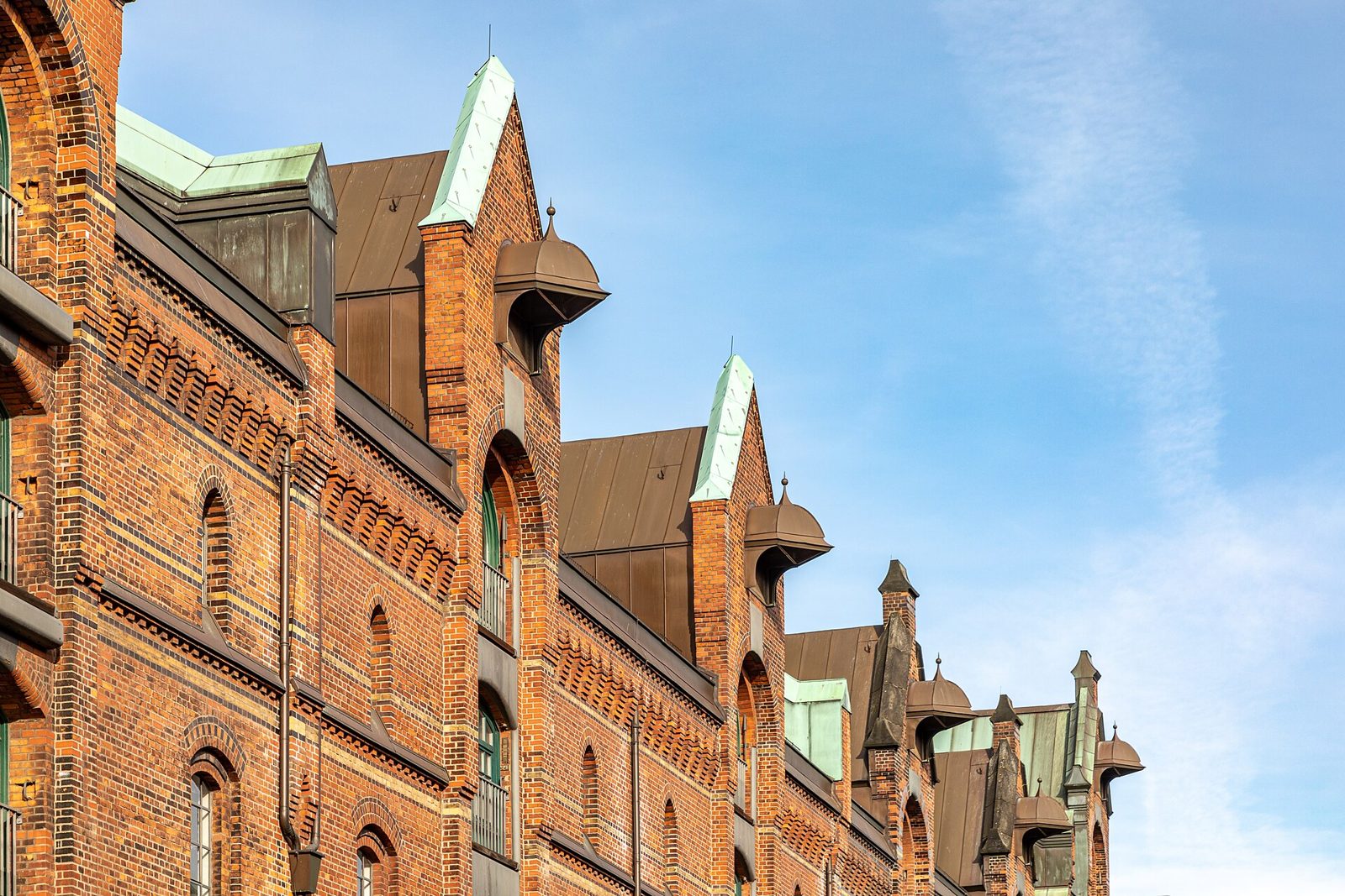 Hamburg harbour warehouses