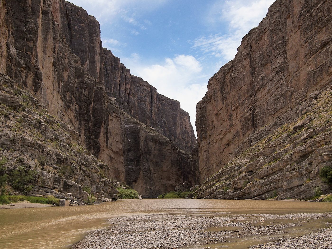 Desert mountains and open sky in Big Bend National Park, Texas