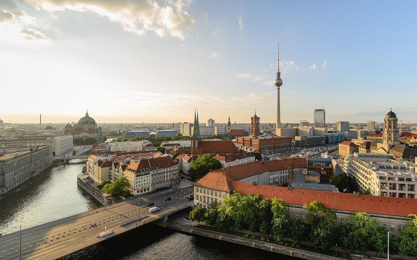 Berlin skyline with the television tower