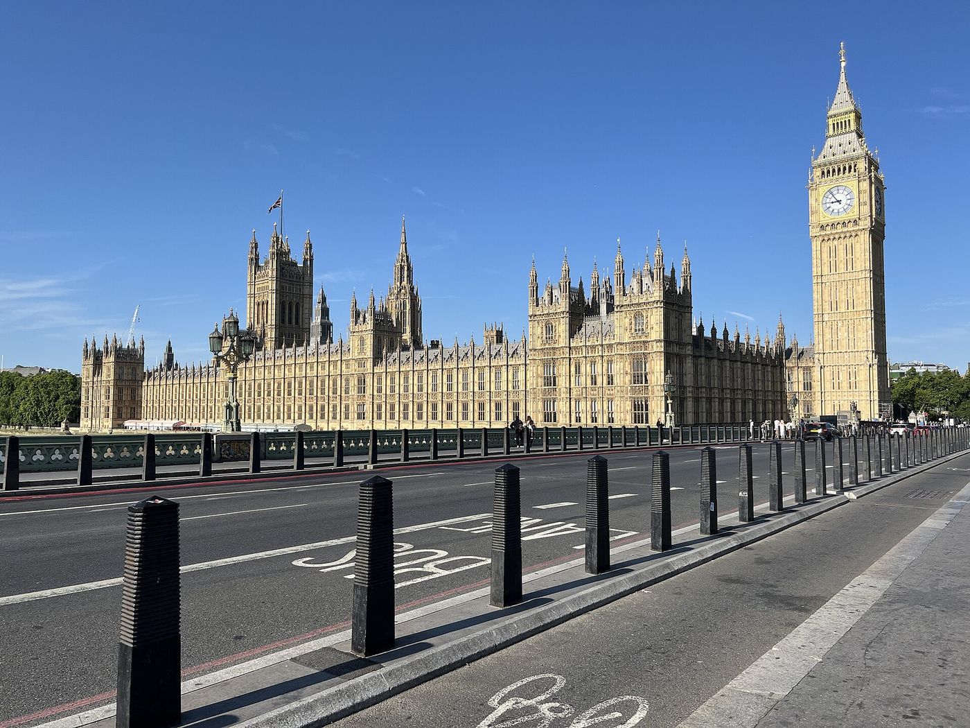 The Palace of Westminster and Elizabeth Tower beside the Thames