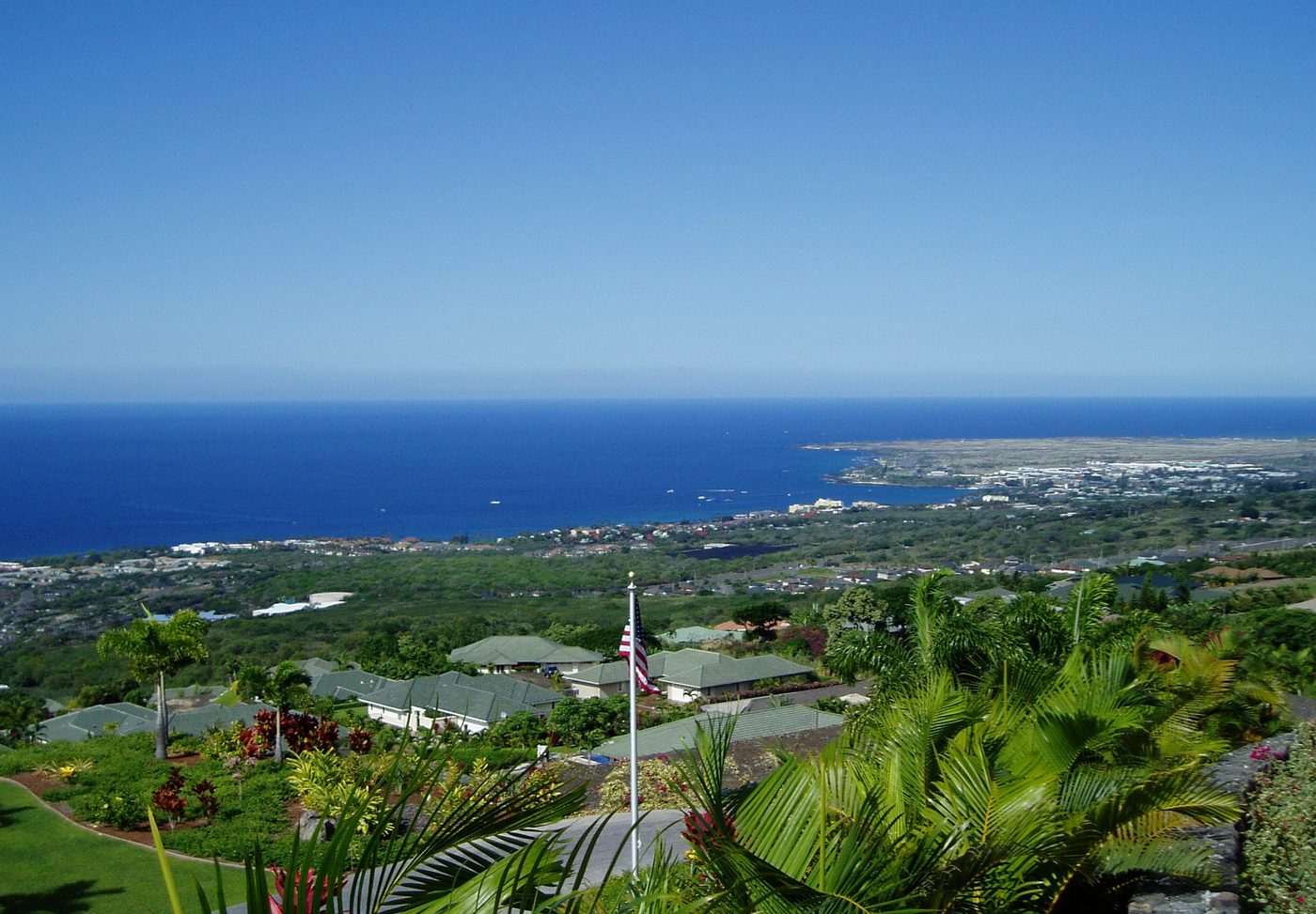 Kailua-Kona waterfront on the Big Island of Hawaii