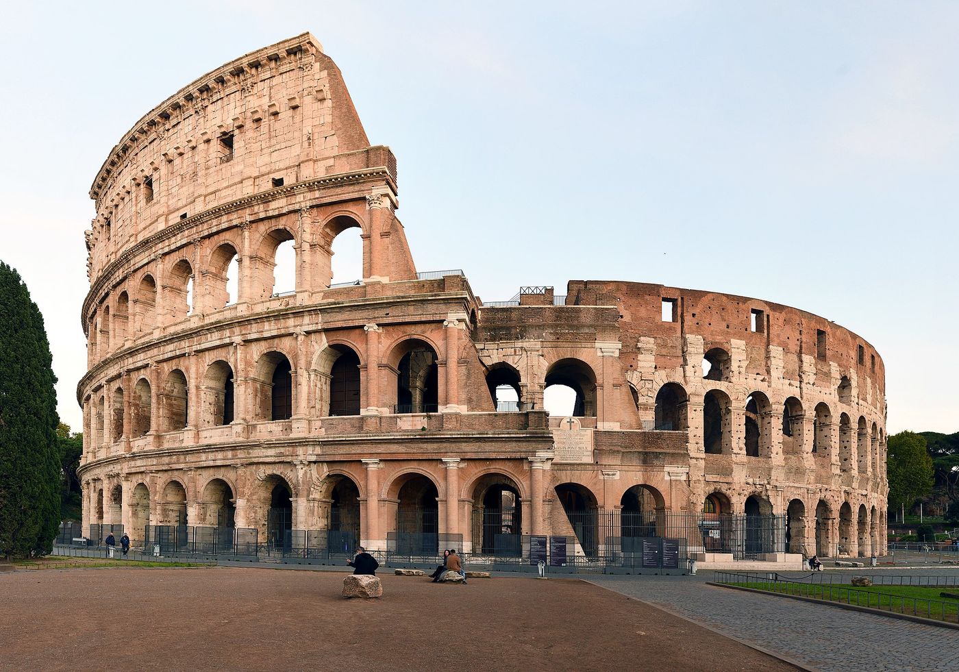 The Colosseum in Rome at golden hour