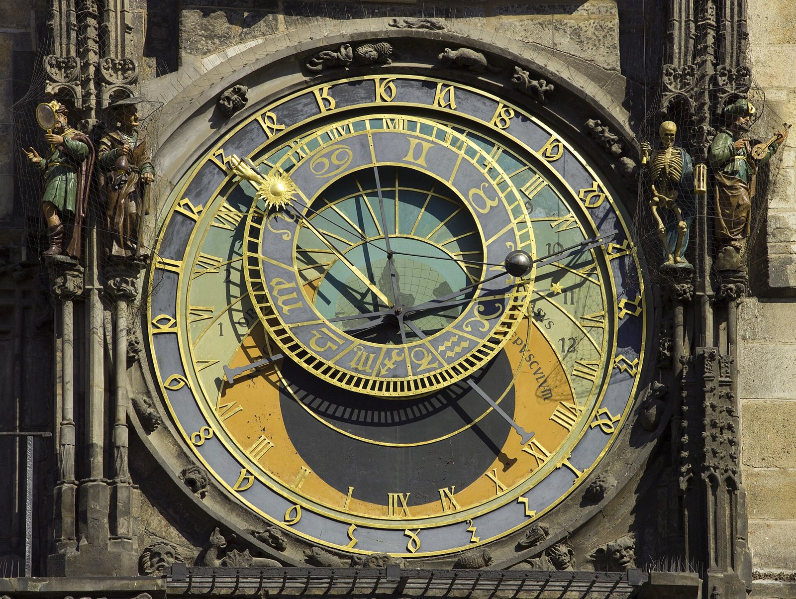 The astronomical clock in Prague old town
