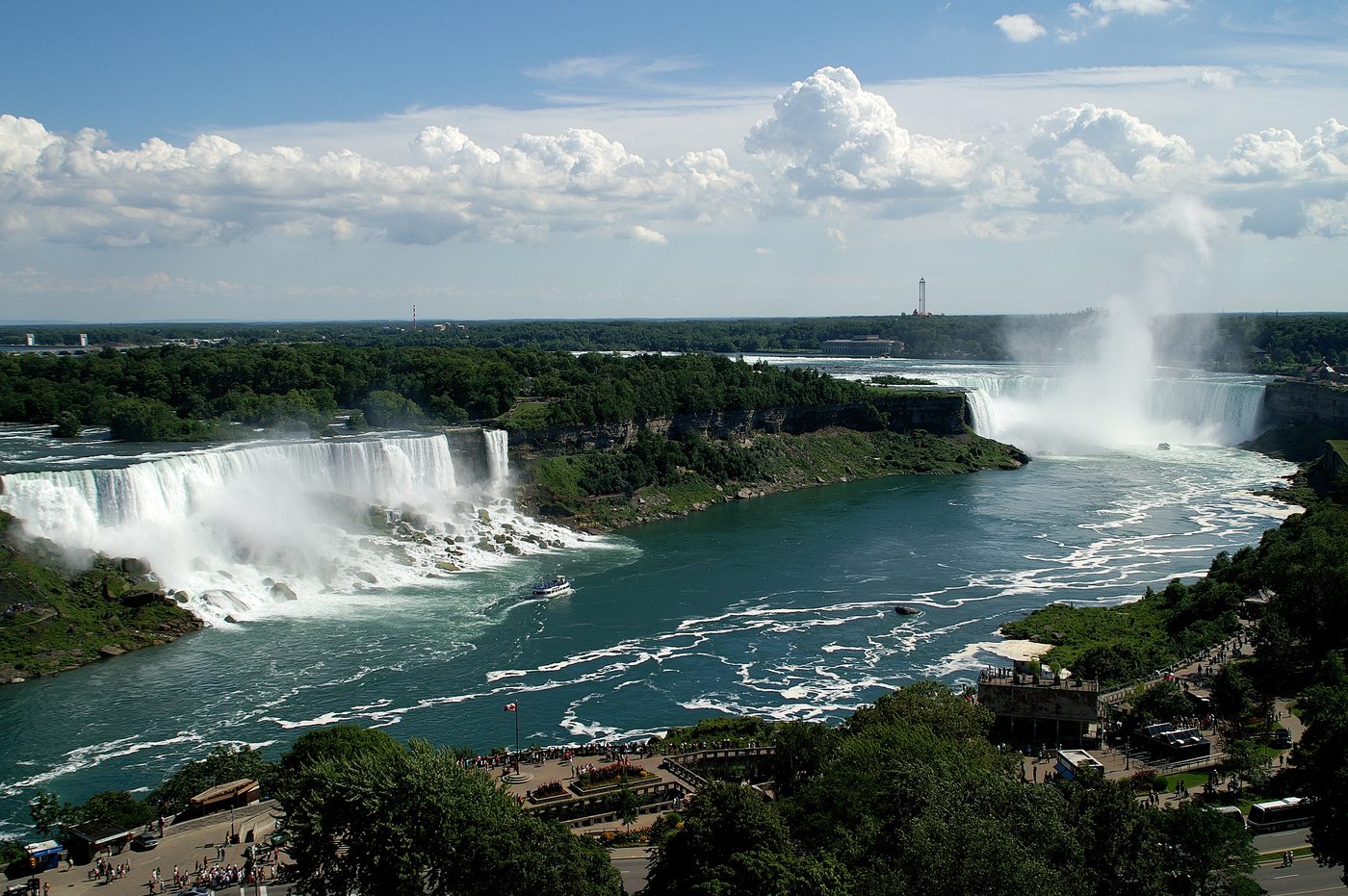 Niagara Falls seen from the American side